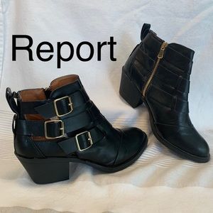 NEW Report cutout ankle booties 10